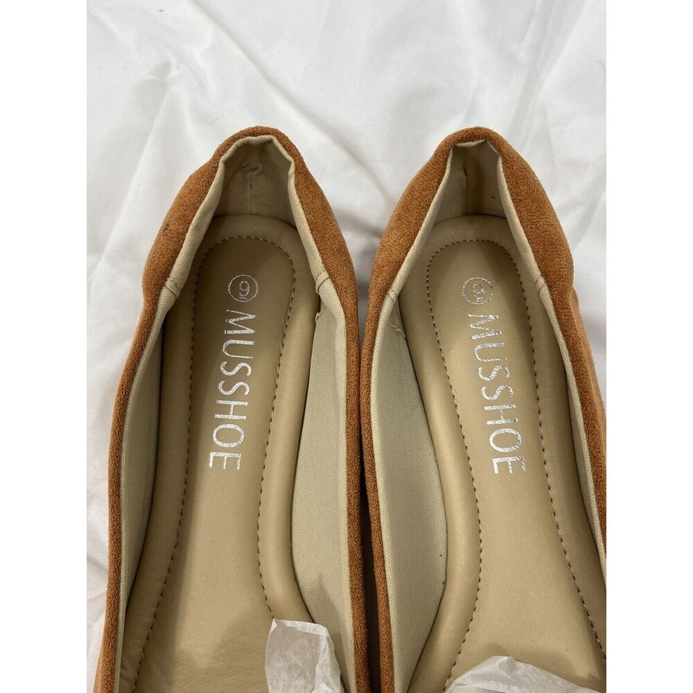 MUSSHOE Ballet Flats for Women Comfortable Women's Flats Memory Foam Slip Size 9 - Picture 7 of 12